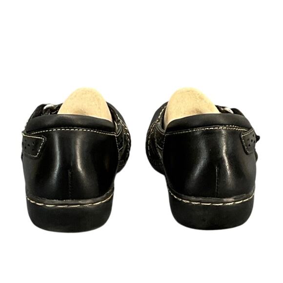Clarks Collection Ashland Spin Black Leather Comfort Walking Loafer Women 7 - Picture 7 of 11